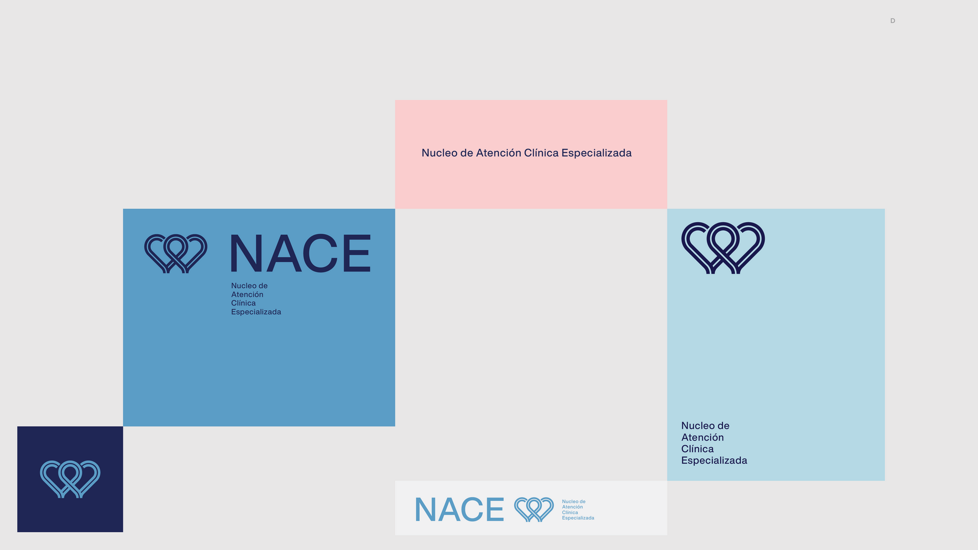 Clínica NACE Santiago de chile branding papelería