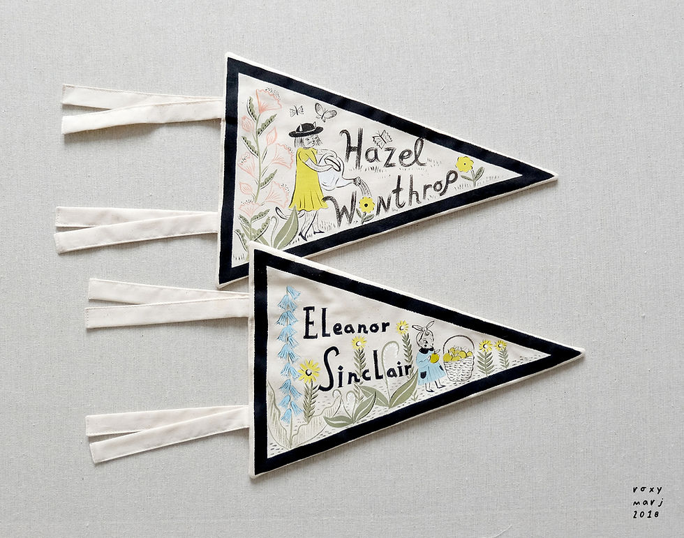 Thumbnail: Detailed Custom Pennant w/ name,scene,multiple colors