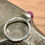 Miniaturbild: Geschmiedeter Ring mit echten Rohrubin 925er Sterling Silber