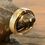 Miniaturbild: Handgefertigter Bandring aus 925er Sterling Silber mit 585er Goldeinsatz Gr 54