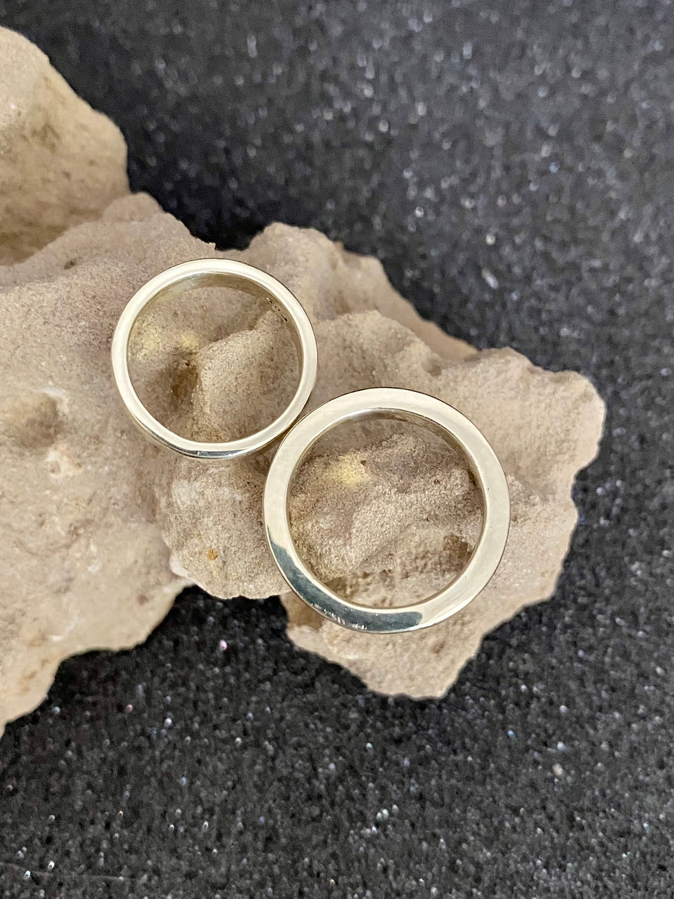 Miniaturbild: Partnerringe Trauringe 585er Gold Gr 57 / 51 NEU EINZELSTÜCKE