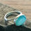 Miniaturbild: Chalcedon Ring 925er Sterling Silber handgeschmiedet