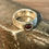 Miniaturbild: Geschmiedeter Ring rustikal mit Granat 925er Sterling Silber