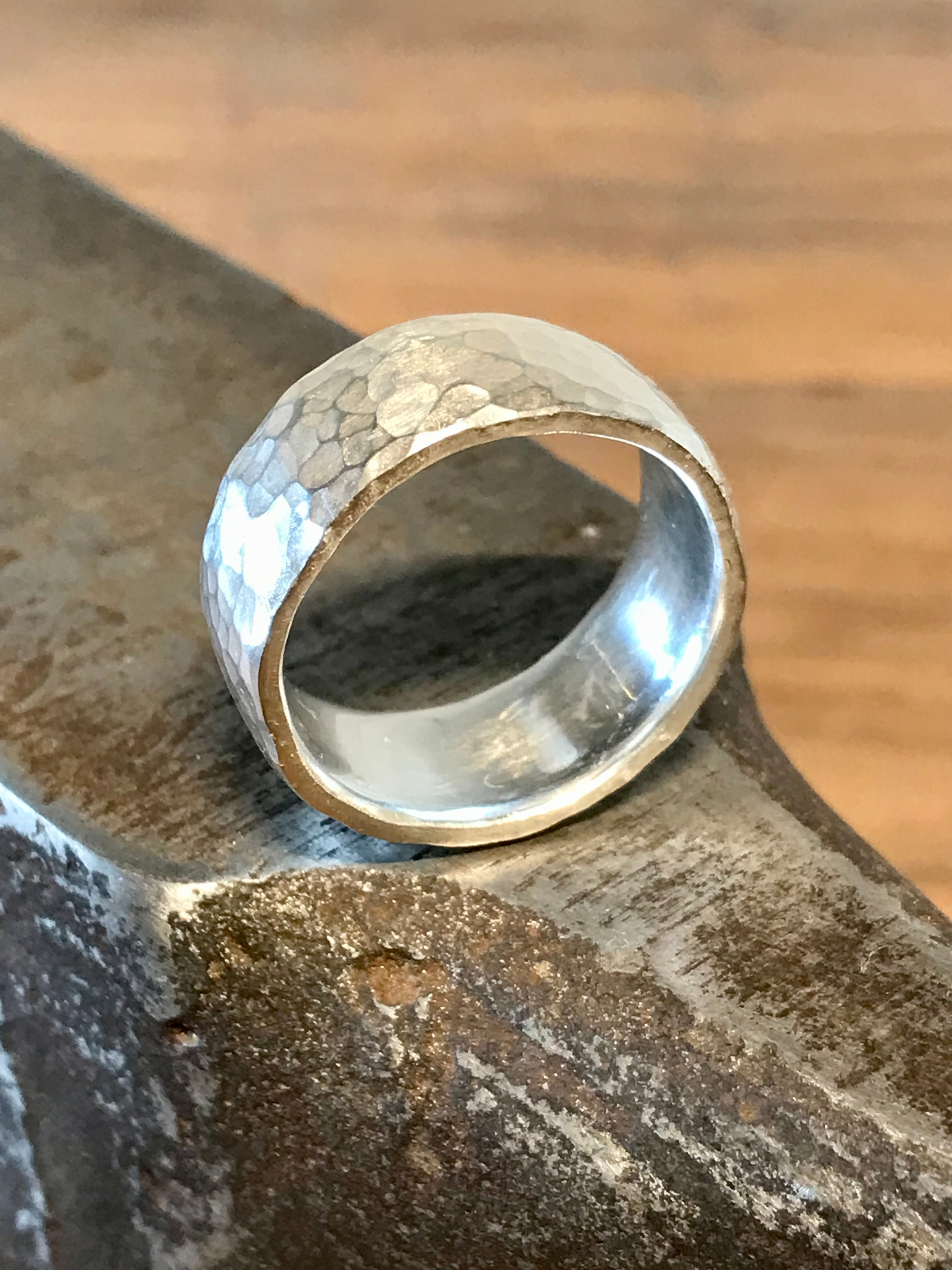 Geschmiedeter Ring 925er Ster