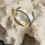 Miniaturbild: Eleganter Bandring in 585 Gold Gr 57