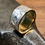 Miniaturbild: Geschmiedeter Ring 900er Gold 925er Silber Unikat