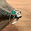 Miniaturbild: Ring mit echten Smaragd 925er Sterling Silber geschmiedet