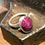 Miniaturbild: Rubin Ring 925er Sterling Silber geschmiedet