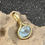 Miniaturbild: Aquamarin Anhänger mit 900er Goldfassung