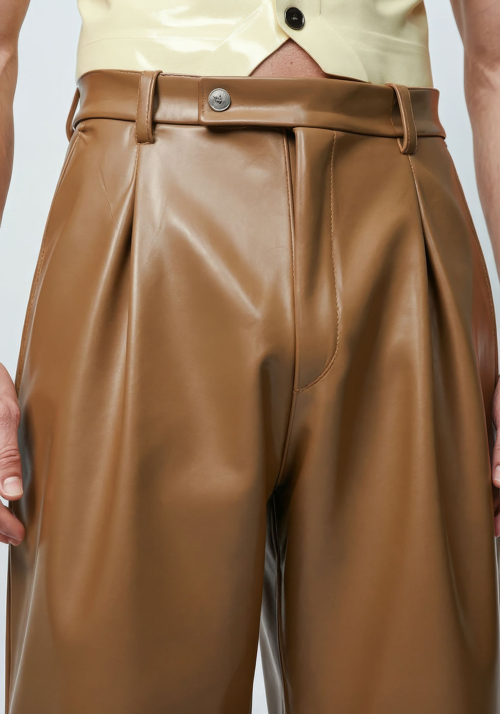 Thumbnail: Tan Leather Pants