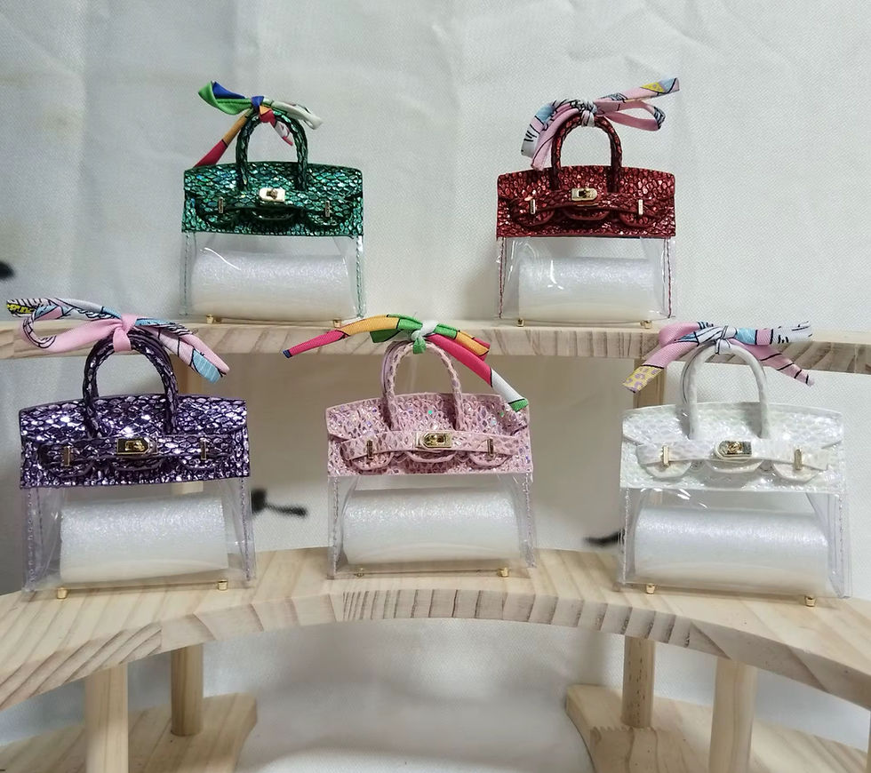 Thumbnail: Micro Clear Birkin Bag Charm 