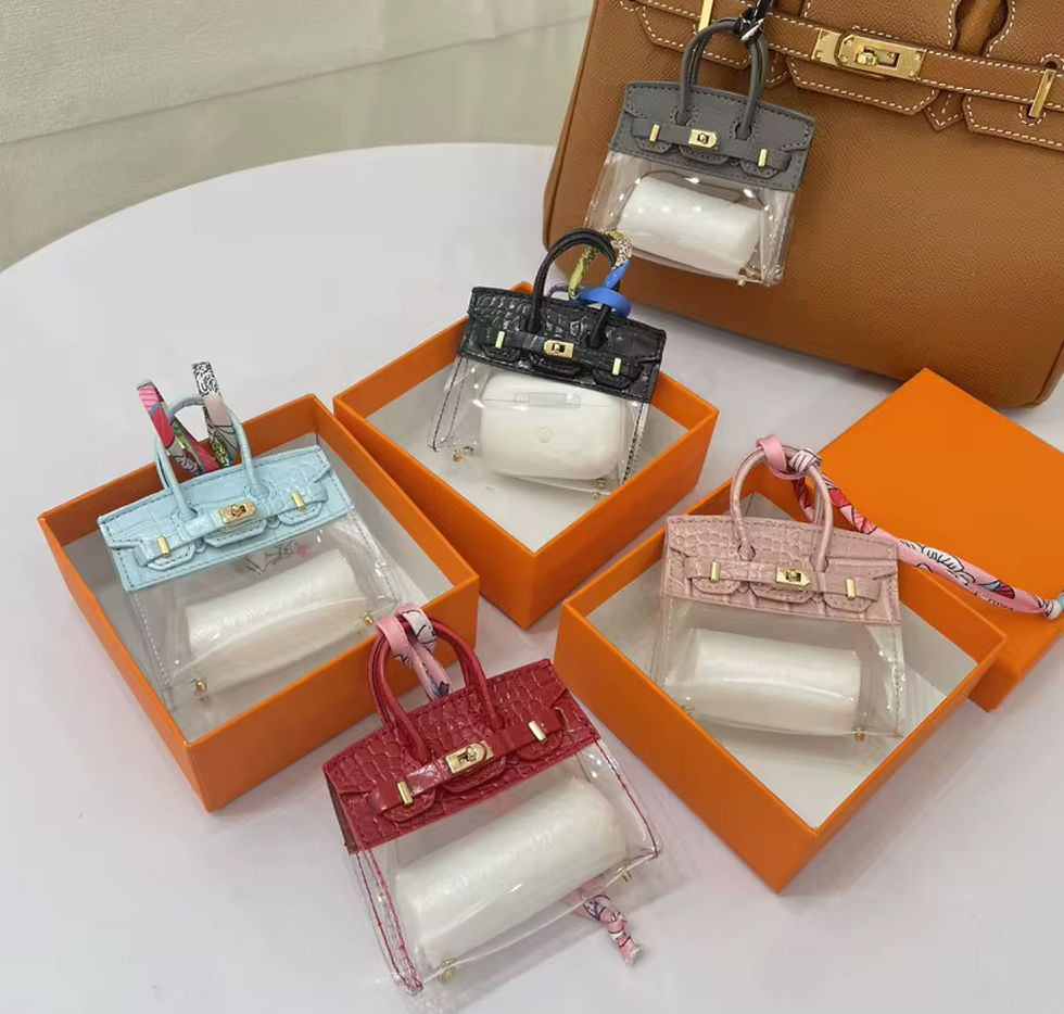 Thumbnail: Micro Clear Birkin Bag Charm 