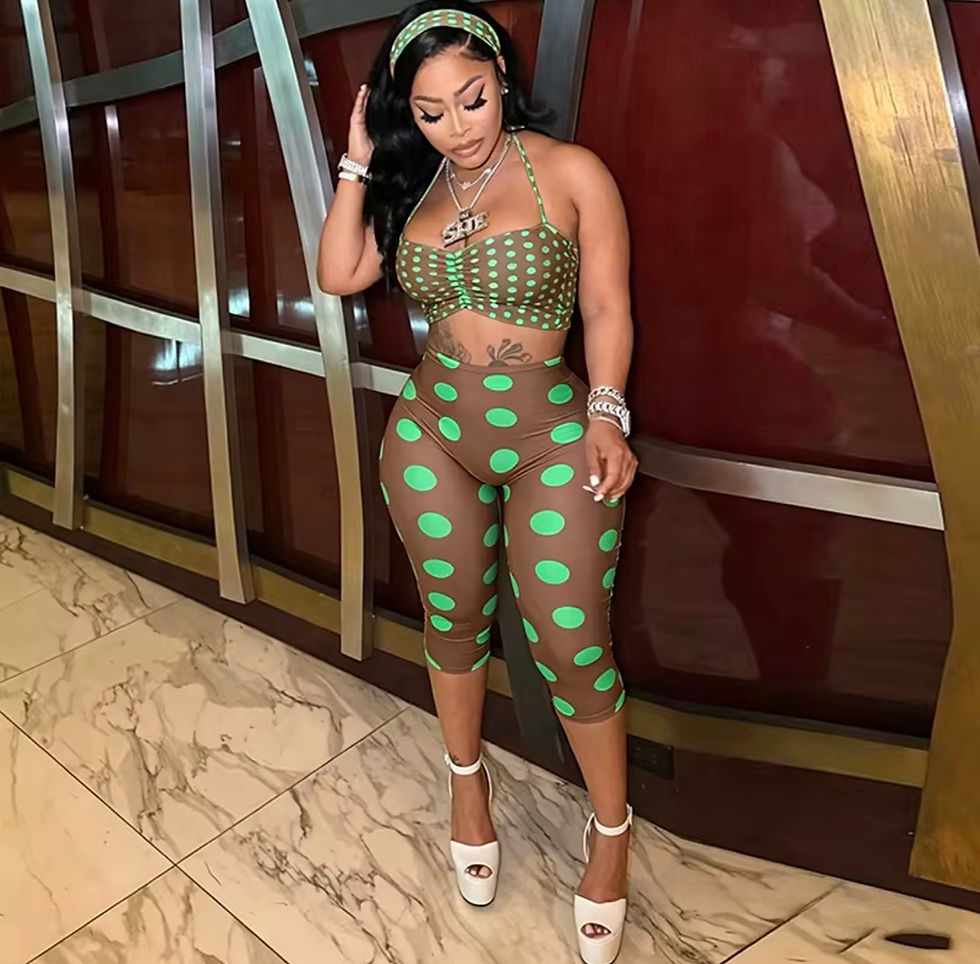 Thumbnail: Polka Satin Set 