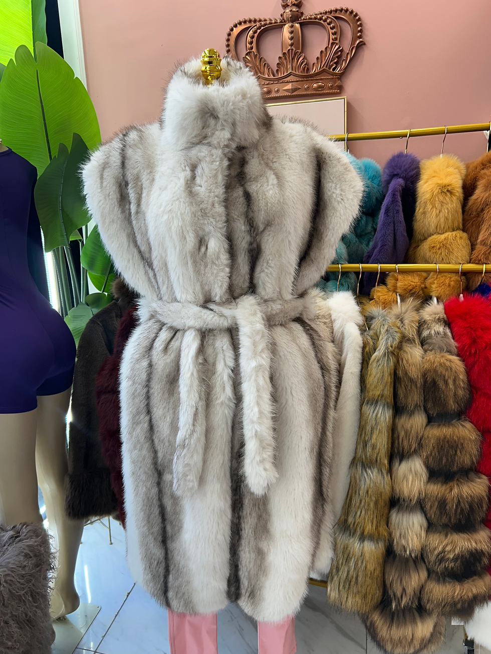 Thumbnail: Faux mink jacket 
