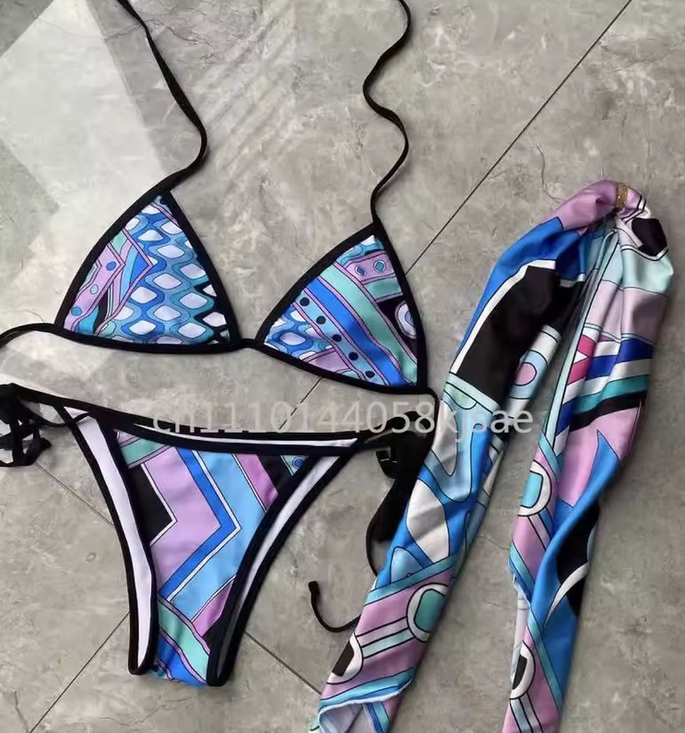 Thumbnail: PUCCI 3 piece bikini set 