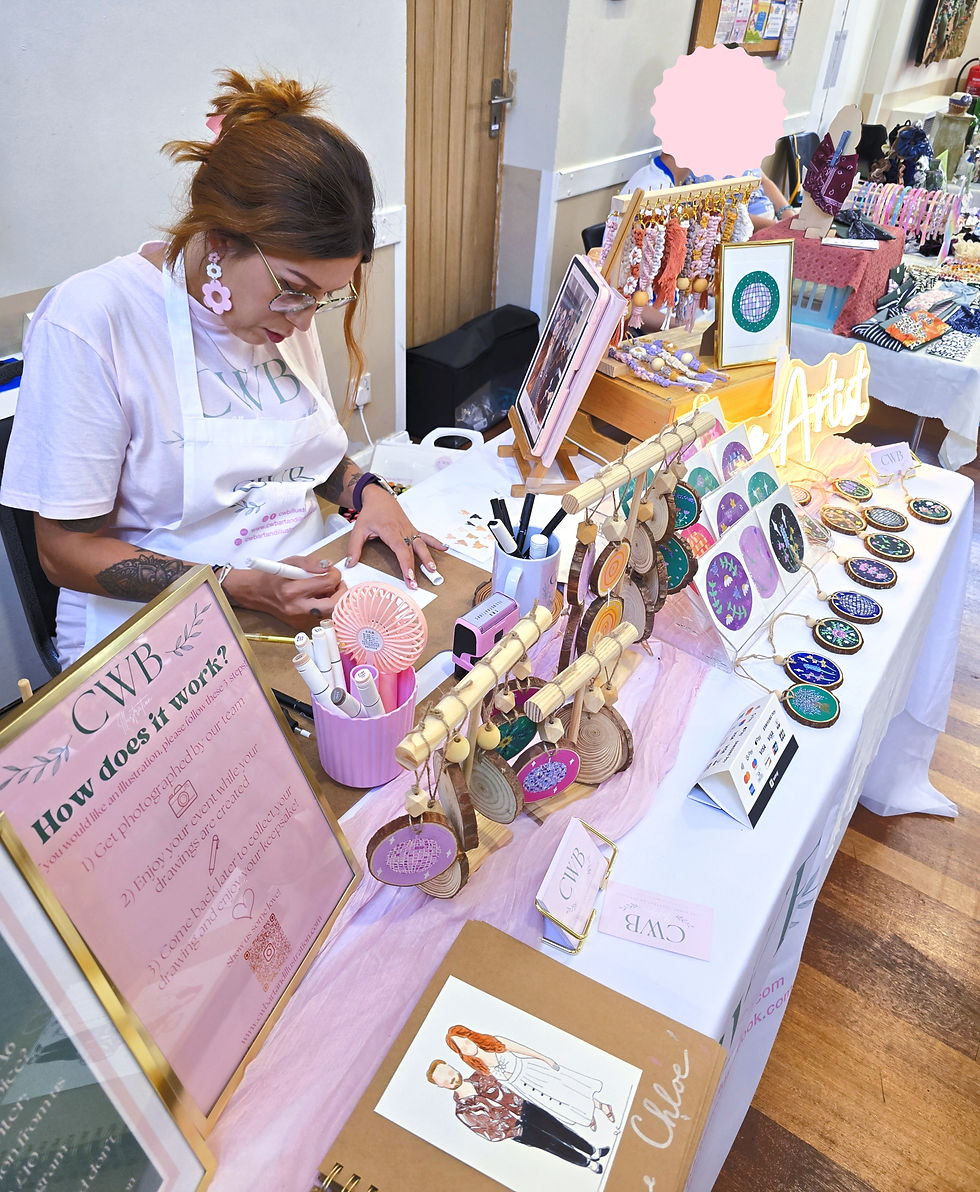 Live Illustration at Craft Fair