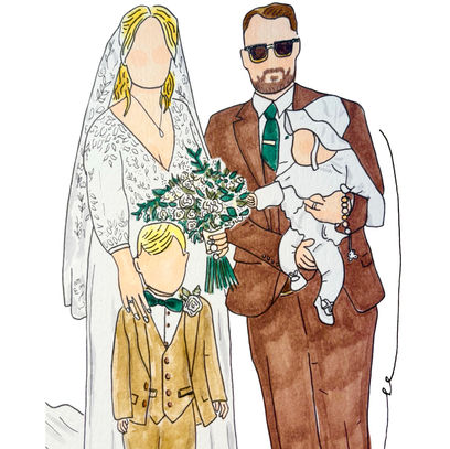 The Happy Couple Illustrations