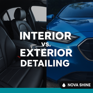 Interior vs. Exterior Detailing – What’s the Difference?