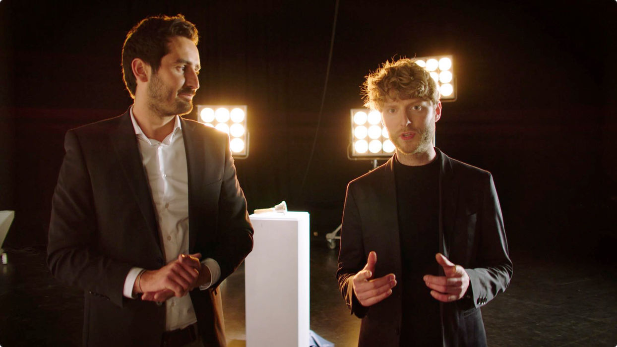 Director, Copywriting, Concept: Matt Schoemer, STARRING: Laurin Hahn (CEO), Jona Christians (CEO), Navina Pernsteiner, Employers, EXECUTIVE PRODUCER: Bruno Fritzsche, DOP: Josua Staebler, GAFFER: Thorsten Baier, SET DESIGN: Linda Sollacher, PROPS: Lisa Geller, COSTUME: Gesa Brahms, GRIP: Bjoern Ruppin