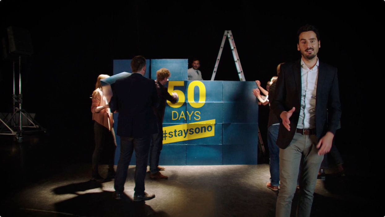 Director, Copywriting, Concept: Matt Schoemer, STARRING: Laurin Hahn (CEO), Jona Christians (CEO), Navina Pernsteiner, Employers, EXECUTIVE PRODUCER: Bruno Fritzsche, DOP: Josua Staebler, GAFFER: Thorsten Baier, SET DESIGN: Linda Sollacher, PROPS: Lisa Geller, COSTUME: Gesa Brahms, GRIP: Bjoern Ruppin