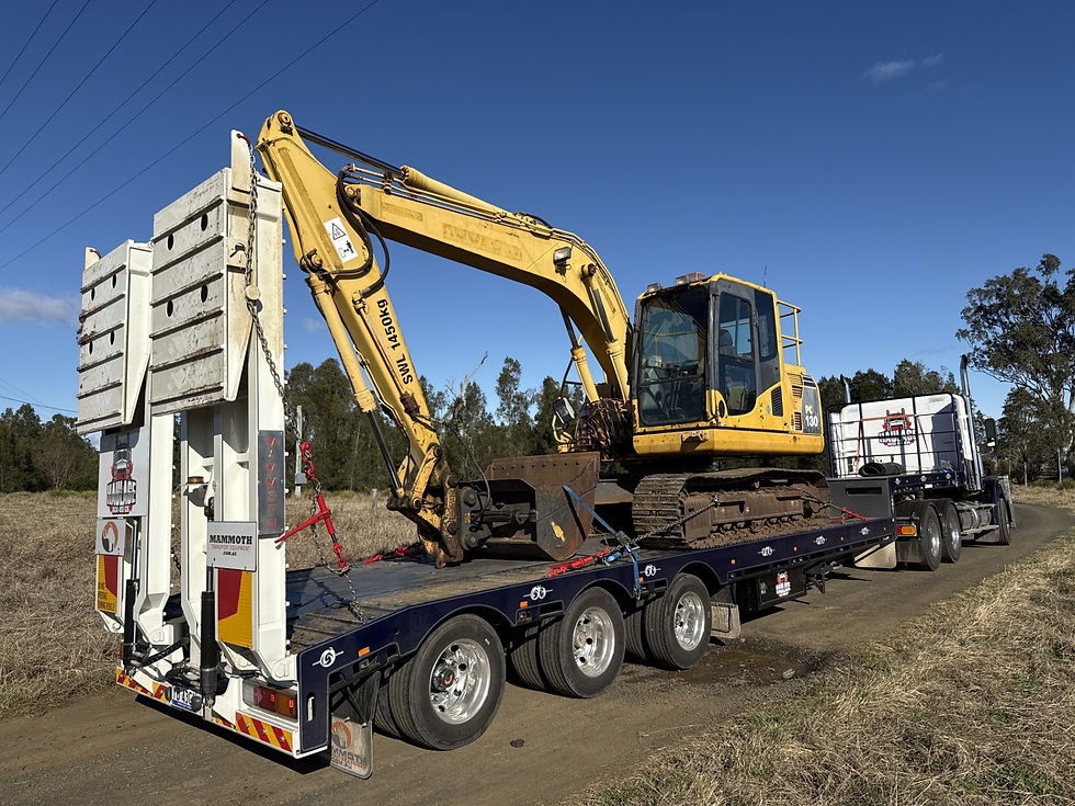 Heavy machinery transport in ipswich & brisbane