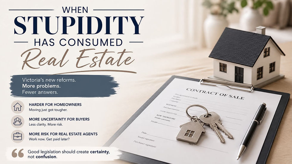 When Stupidity has consumed Real Estate 
