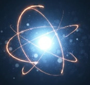 Closeup of an atom