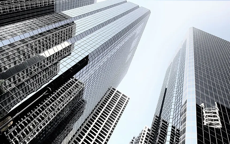 Stock image of modern office towers