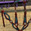 Thumbnail: Full Browband Crystal Sparkle Turquoise Purple Western Bridle Breast Collar Set