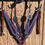 Thumbnail: Purple Crystal Bling Western Bridle Breast Collar Set 