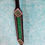 Thumbnail: Black  Leather Emerald Green Crystal Bling Wither Strap