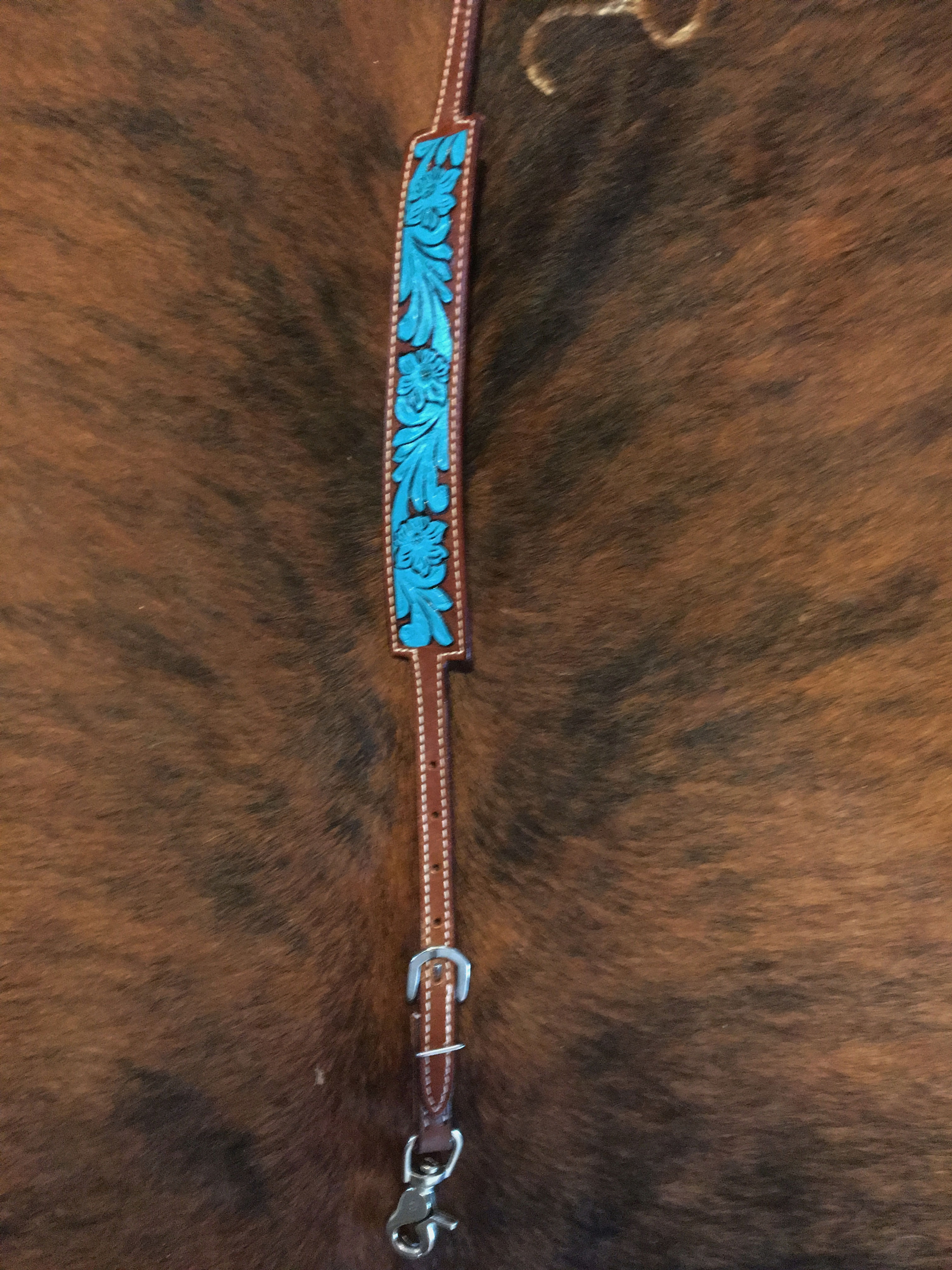 Turquoise Wither Strap Western Rodeo Barrels