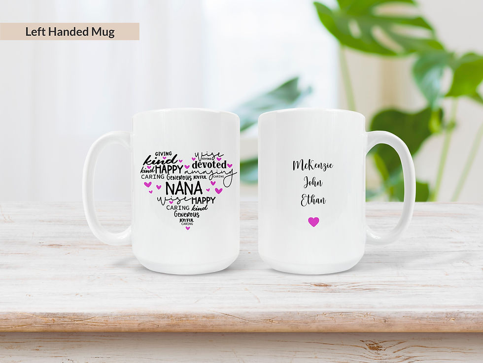 Thumbnail: Personalized Grandma Heart Mug