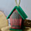Thumbnail: Bird House hanging Ornament Red