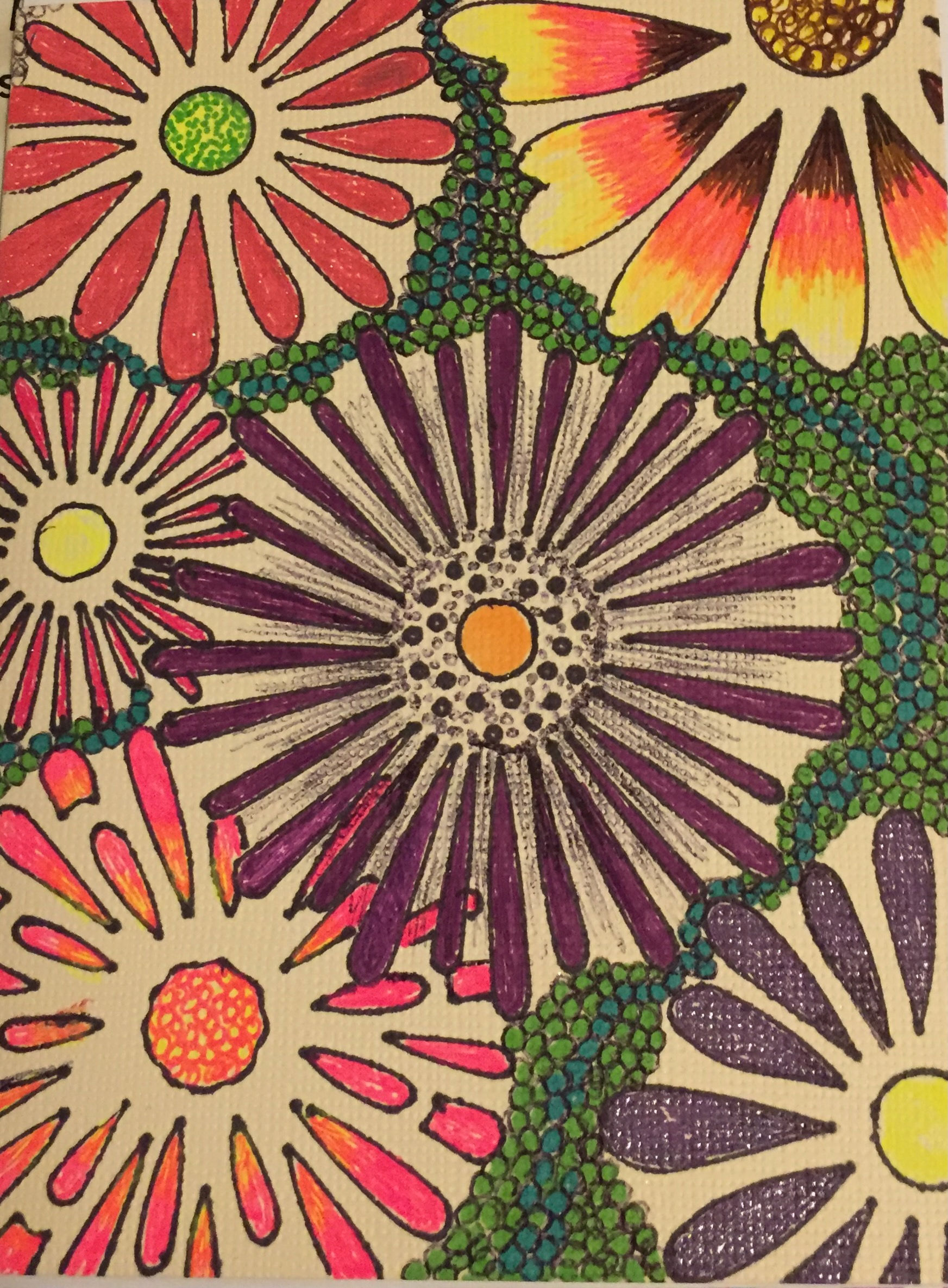 Ink on textured paper, card, 5 1/2"by 4 1/4"