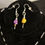 Thumbnail: Skull Earrings purple & yellow 