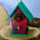 Thumbnail: Bird House hanging Ornament Red