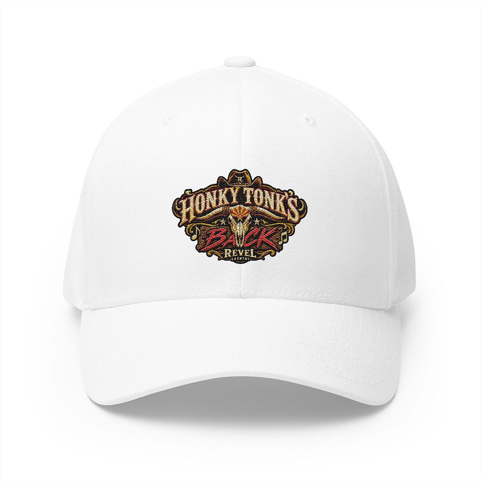 Thumbnail: Honky Tonks Embroidered Baseball Cap — Country Music Farmhouse Hat