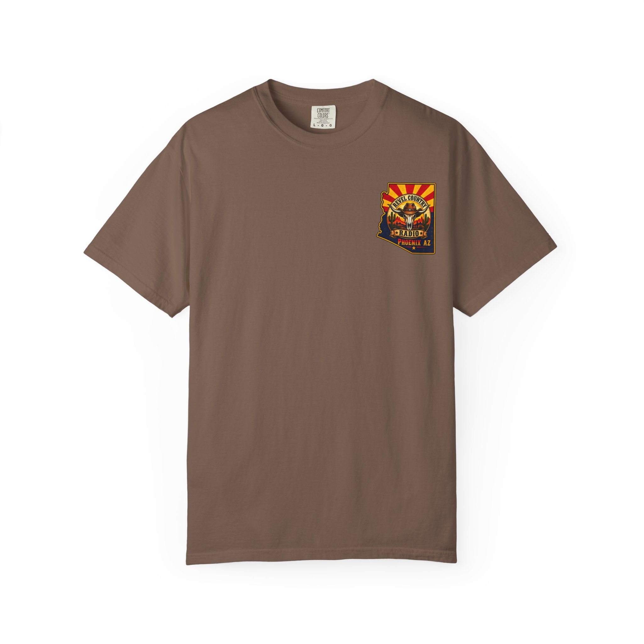 Revel Country Radio Phoenix AZ T‑Shirt — Western Skull & Cactus Tee