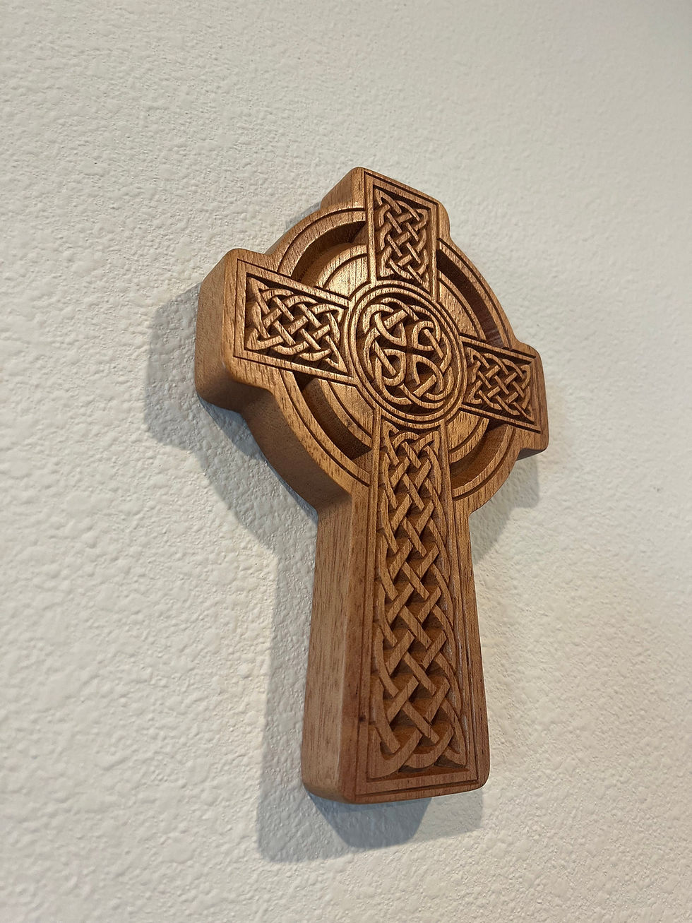 Thumbnail: Mahogany Celtic Cross - Home decor, wall art, christian, Irish.