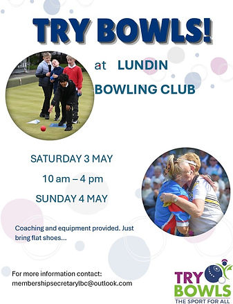 Try Bowls at Lundin Bowling Club