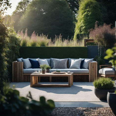 contemporary seating area