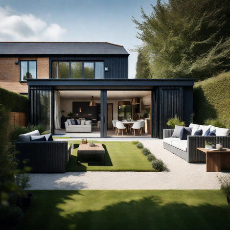 garden design with lawn
