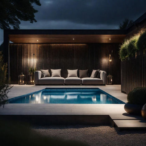 garden design with pool