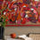 Thumbnail: Shades of Red, Framed 37' x 81"