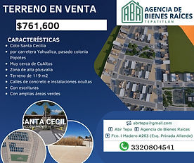 Terreno Fraccionamiento Santa Cecilia