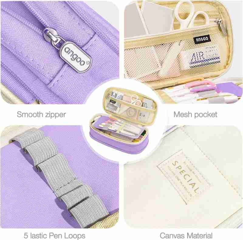 Thumbnail: Aesthetic Canvas Expandable Multipurpose Pouch