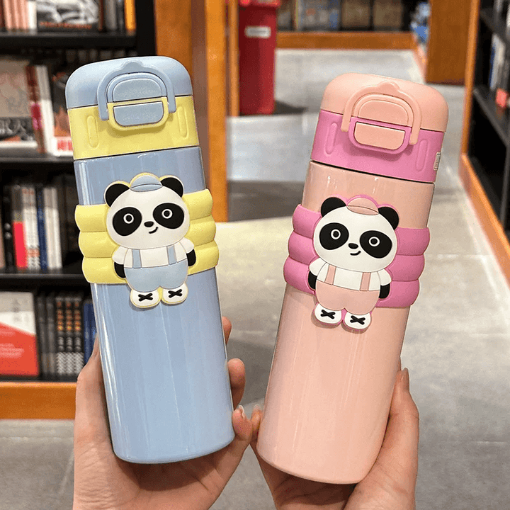 Thumbnail: Panda Dual Sipper Steel Doubled Walled Insulated Bottle