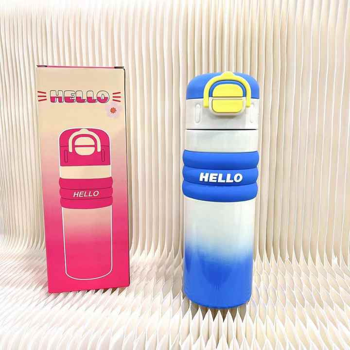 Thumbnail: Hello Dual Sipper Steel Doubled Walled Insulated Bottle