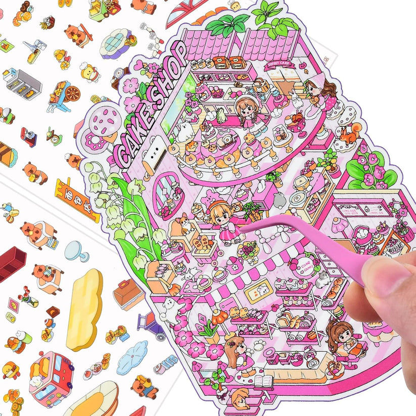 Thumbnail: Miniature Worlds DIY Sticker Book | Kids DIY Craft Activity